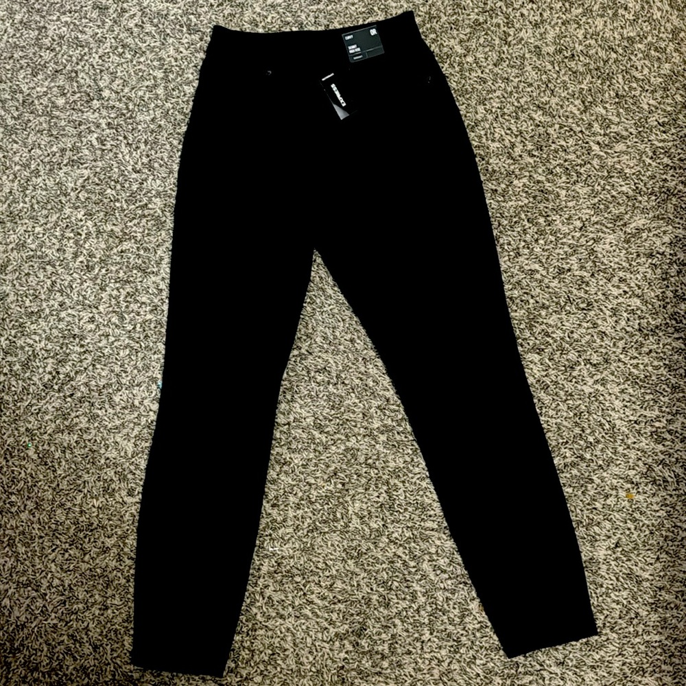 Express black skinny jeans
